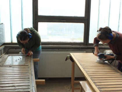 Schwing den Schleifer