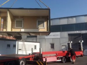Container auf Achse