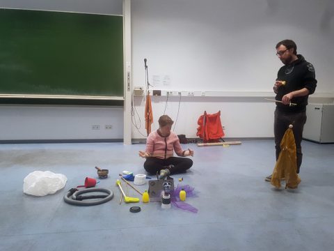 Figurentheater Jena Probe 2020 Rosersche Tüchermarionette