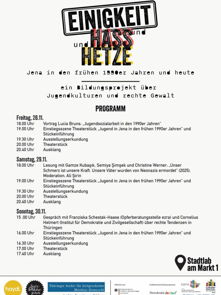 Einigkeit und Hass und Hetze